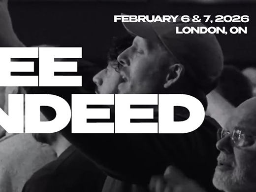 Black and white poster advertising Free Indeed 2026