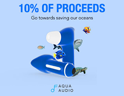 Poster of the Aquabuds advertising a charity for cleaning the oceans