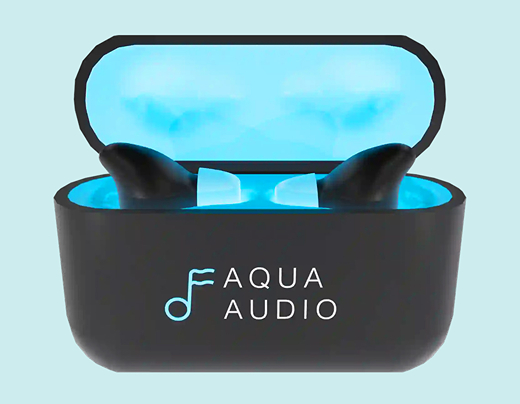 The Aquabuds in their case