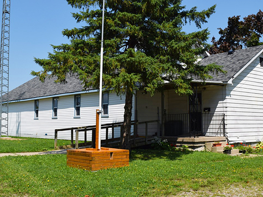 An outdoor photo of one of the museum's buildings